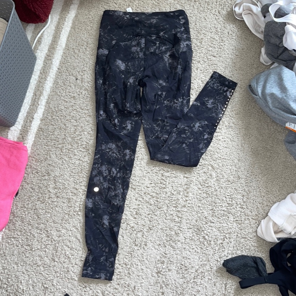 Tye dye lulu leggings with pockets